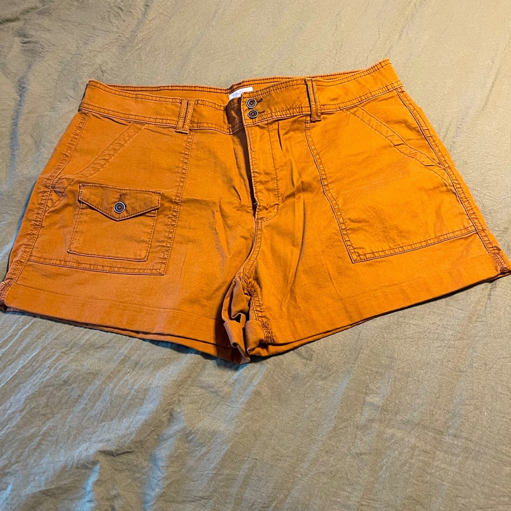 Time and tru coffee hem shorts, size 18, like new condition.